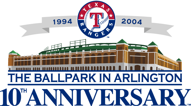 Texas Rangers 2004 Stadium Logo iron on paper